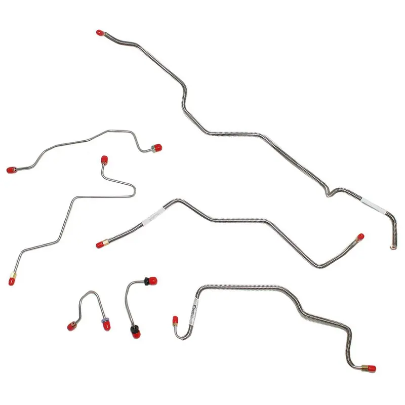 Wkt9201ss- 91-92 W-250, 4Wd, Rwabs, Front Brake Line Kit; Stainless 1