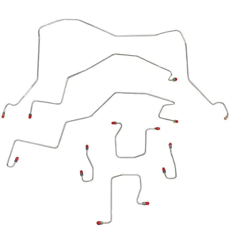 Wkt9803om- 98-01 Ram 1500/2500/3500 4Wd, Rwabs, Front Brake Line Kit; Steel 1