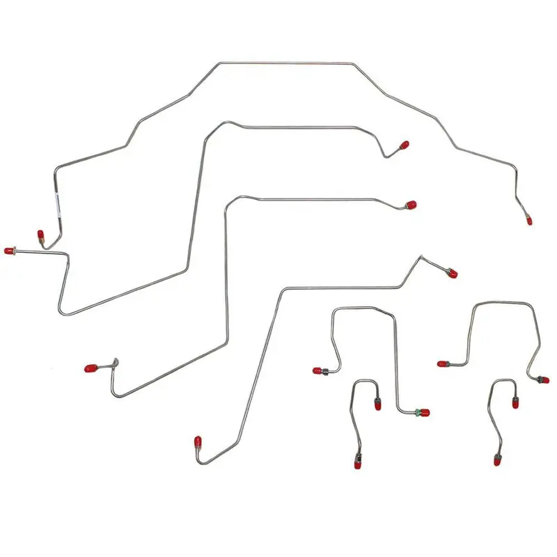 Wkt9805om- 98-01 Ram 2500, 3500 2Wd, Rwabs, Front Brake Line Kit; Steel 1