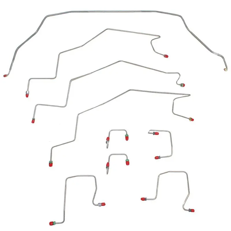 Wkt9806ss- 98-01 Ram 2500, 3500 2Wd, Awabs, Front Brake Line Kit; Stainless 1
