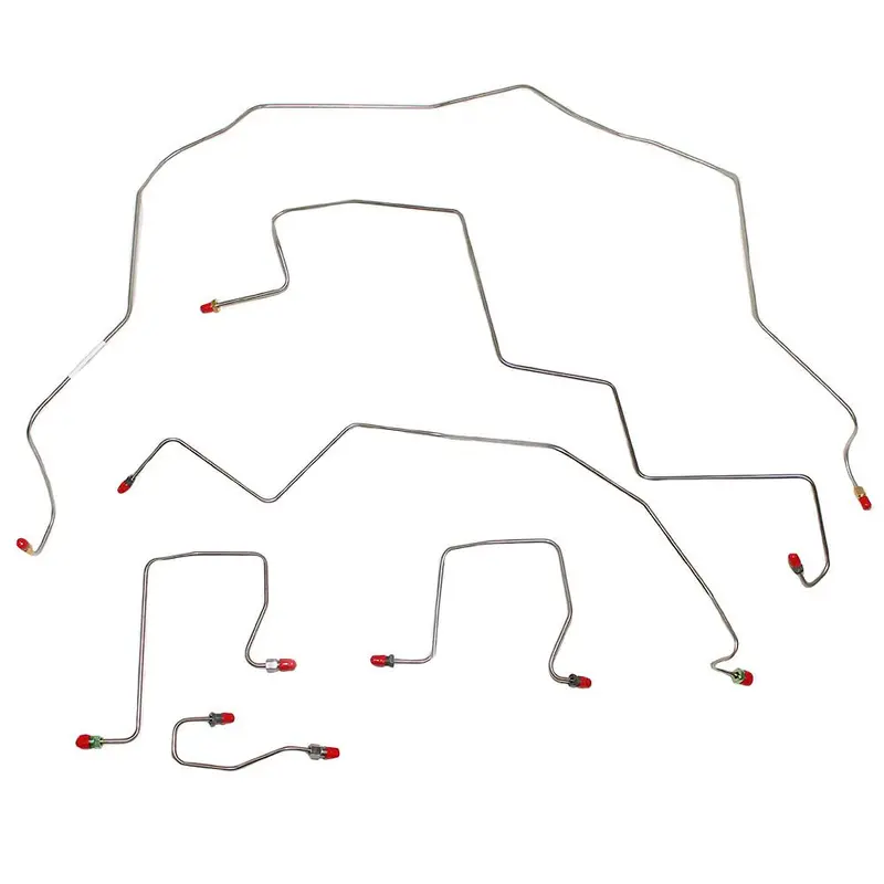 Wkt9807ss- 98-01 Ram 2500, 3500 4Wd, Rwabs, Front Brake Line Kit; Stainless 1