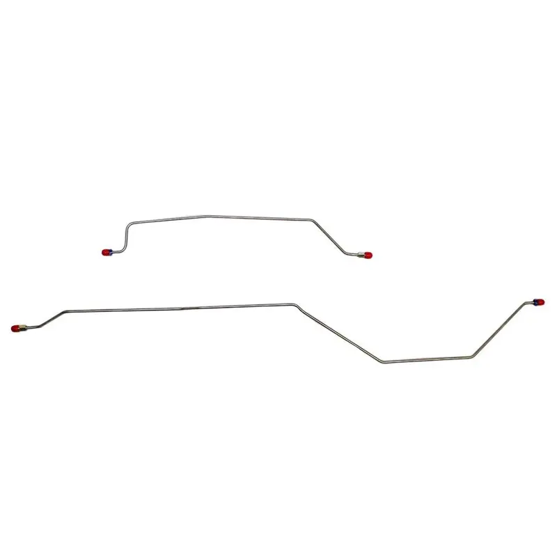 Wra0355om- 97-06 Jeep Wrangler, Dana 35, Rear Drum, Rear Axle Brake Lines; Steel 1