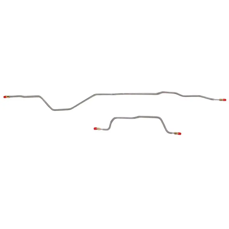 Wra9141ss- 95-01 Jeep Cherokee, Non-Abs, Rear Axle Brake Lines; Stainless 1