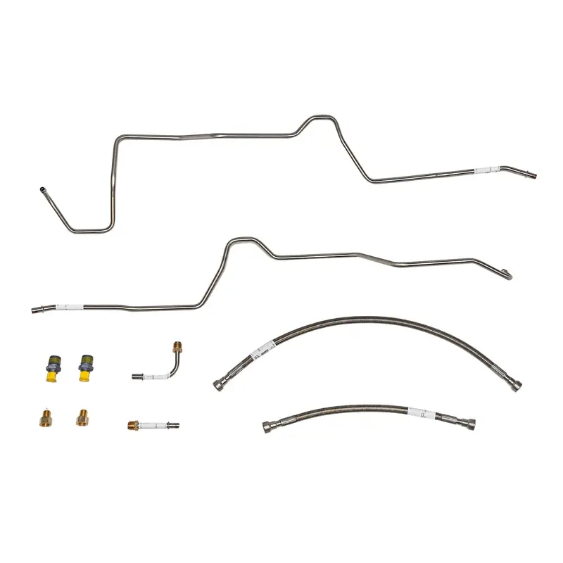 Wtc0355ss - 03-04 Jeep Wrangler Tj W/ ; Complete Transmission Cooler Line Kit; Stainless 1