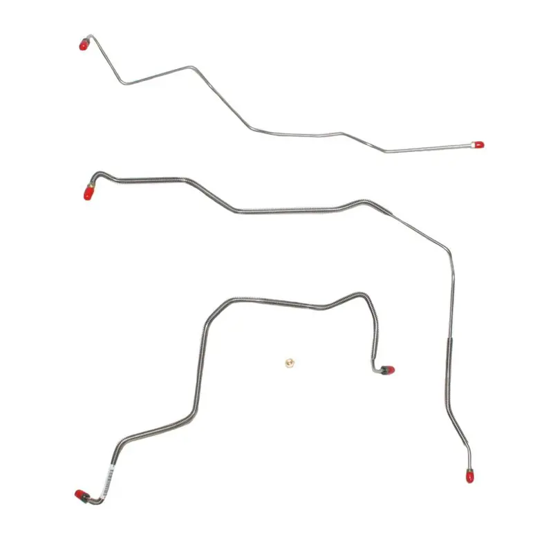 Xkt9601ss- 96-99 Chevy Cavalier, W/O Traction Control, 1Pc Abs/M/C, Front Brake Line Kit; Stainless 1