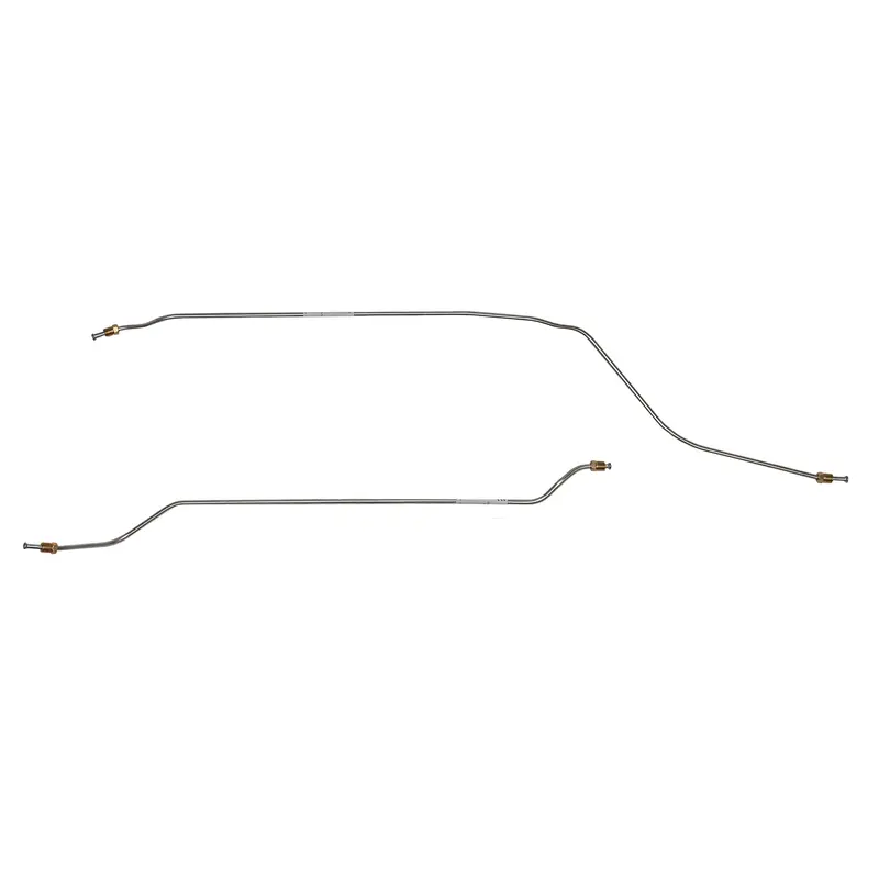 Xra6602ss- 66-67' Chevy Chevy Ii/Nova; 2Pc Rear Axle Brake Line Set; Stainless 1
