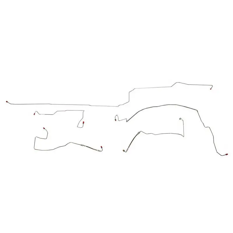 Ykt9901om- 99-04 Chrysler 300 M/Lhs, Awabs, W/ Traction Control, Front Brake Line Set; Steel 1