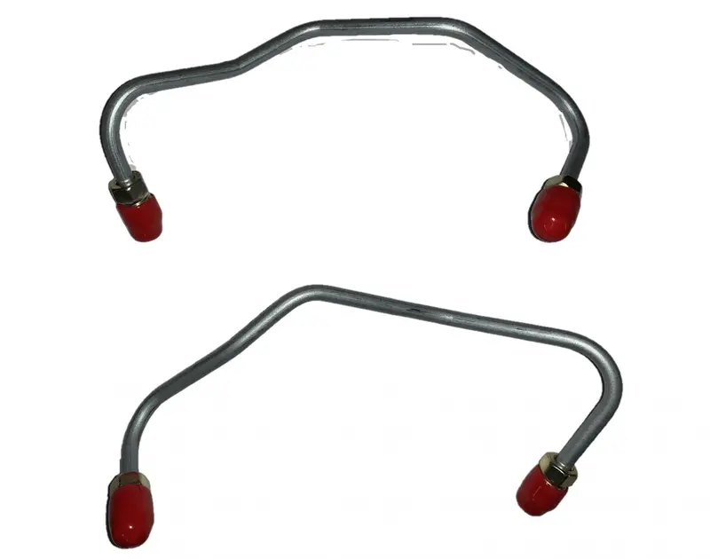 Zfc6401om- Front Caliper Lines For 1964-1967 Mustang, With Factory-Installed Kelsey-Hayes Four Piston Calipers; Steel 1