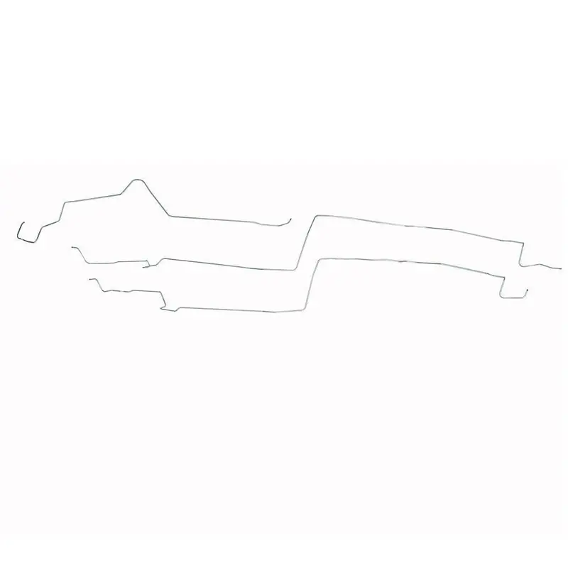 Zgl8702ss- 87-93 Ford Mustang, V8, No Subframe Connectors; Fuel Line Kit; Stainless 1