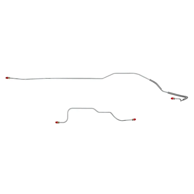 Zra6701om- 67-69' Ford Mustang, 6Cyl; Rear Axle Brake Lines, 2Pc Set; Steel 1