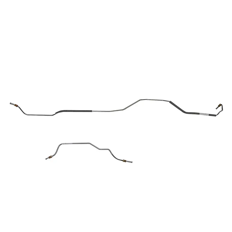 Zra6702ss- 67-69' Ford Mustang, W/ 8'' Rear Axle, Rear Brake Lines, 2Pc Set; Stainless 1
