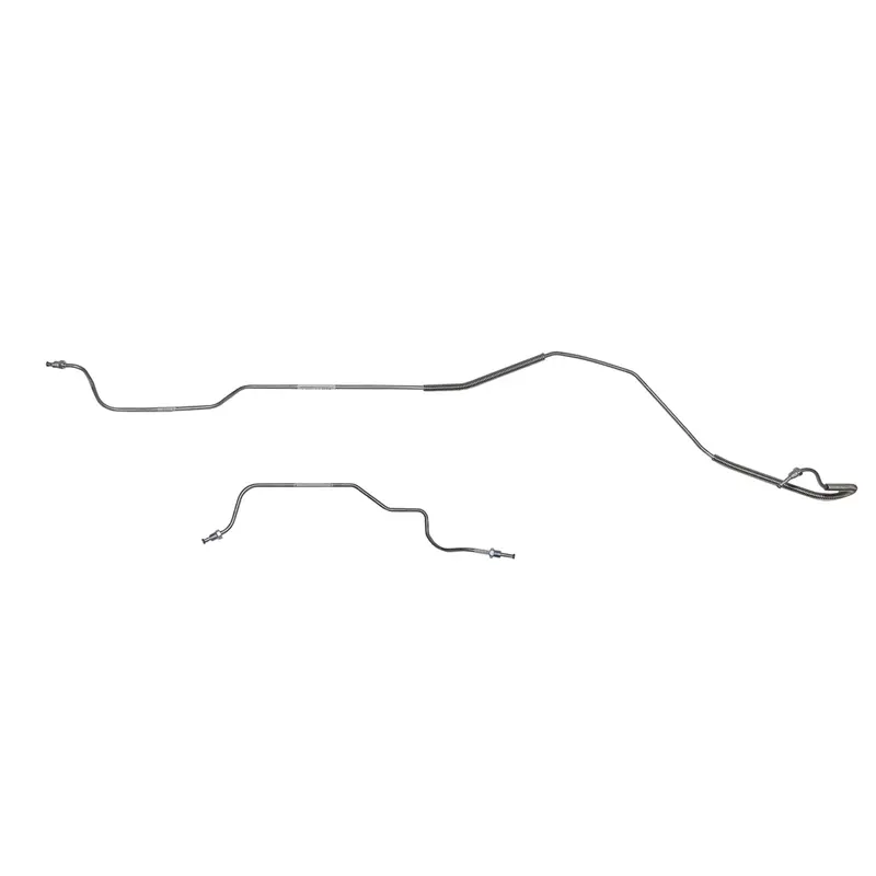 Zra6901ss- 69' Ford Mustang, W/ 9''-28 Spline Rear Axle, 2Pc Rear Axle Brake Line Set; Stainless 1