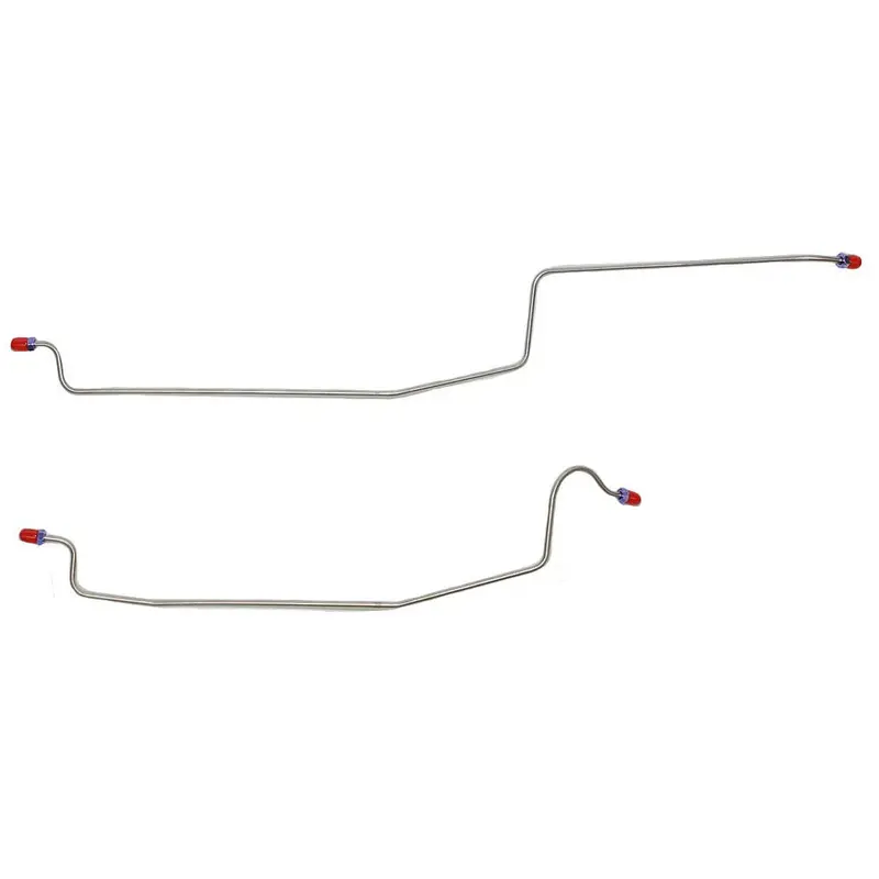Zra8401om- 84-86 Ford Mustang Svo Rear Axle Brake Line Set; Steel 1