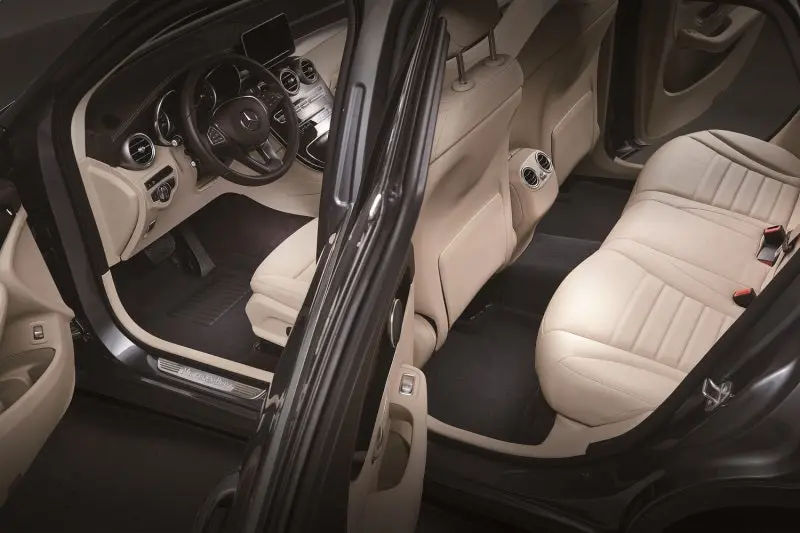 3D Maxpider Elegant Black Floor Liners For 2019–2024 Dodge Ram 1500 Crew Cab With Bench Seat (R1/R2, 3-Piece Design) 1