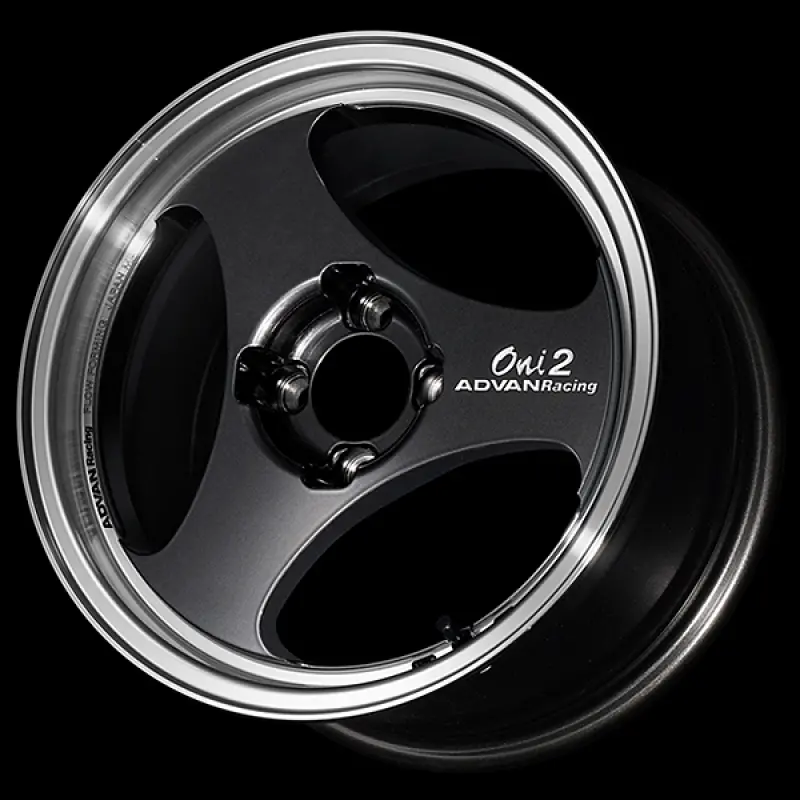 Advan Oni2 14X6.0 / +38 Offset / 4-100 / 63Mm Bore / Machining & Black Gunmetallic 1