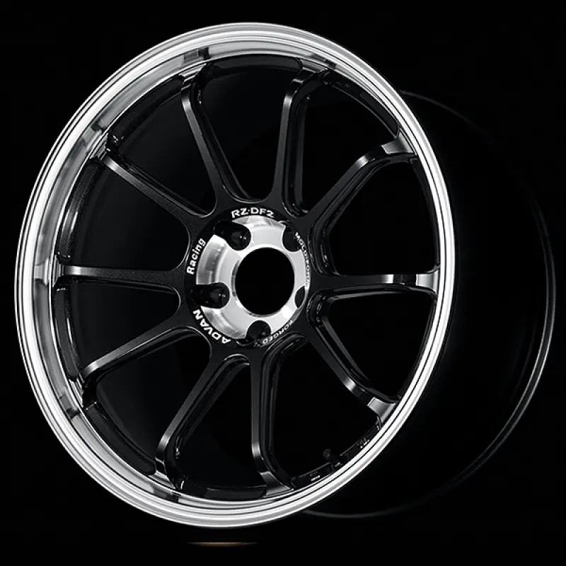 Advan Rz-Df2 19X9.0 / +35 Offset / 5-114.3 / 73Mm Bore / Diamond Cut & Racing Titanium Black 1