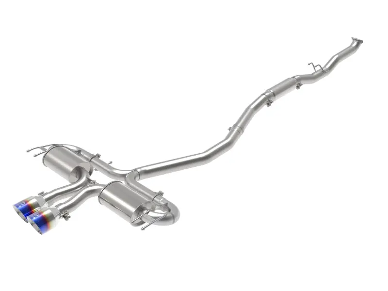 Afe Takeda 3In 304 Ss Cat-Back Exhaust System W/Blue Flame Tips 17-20 Honda Civic Sport L4-1.5L (T) 1