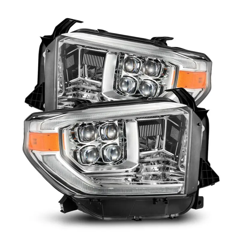 Alpharex Nova Led Projector Headlights For 2014–2021 Toyota Tundra – Chrome Housing With Adaptive Lighting, Sequential Turn Signals, And Switchback Drl 1