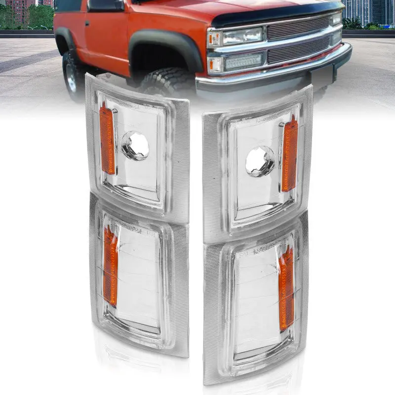 Anzo Clear Corner Lights With Amber Reflector For 1994–1998 Chevrolet Blazer 1