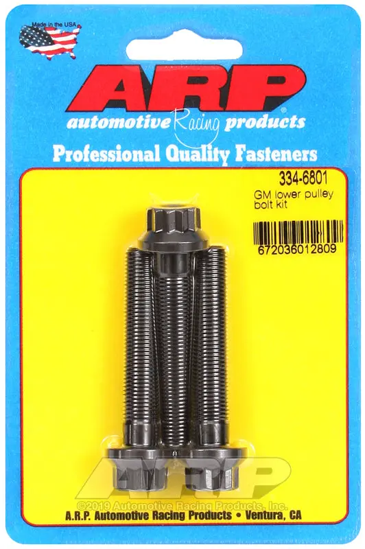 Arp 12-Point Triple-Bolt Lower Pulley Bolt Kit For Gm Small- And Big-Block Engines 1