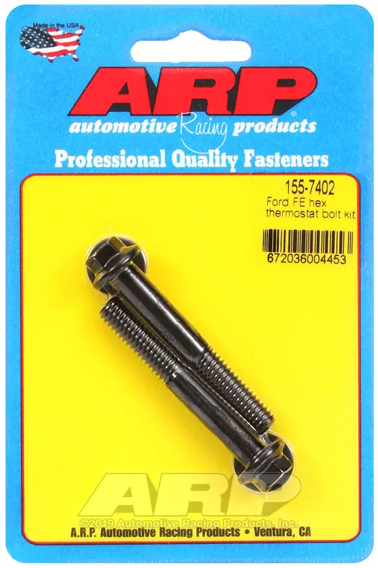 Arp Hex-Head Thermostat Housing Bolt Kit – Compatible With Ford Fe-Series Engines 1
