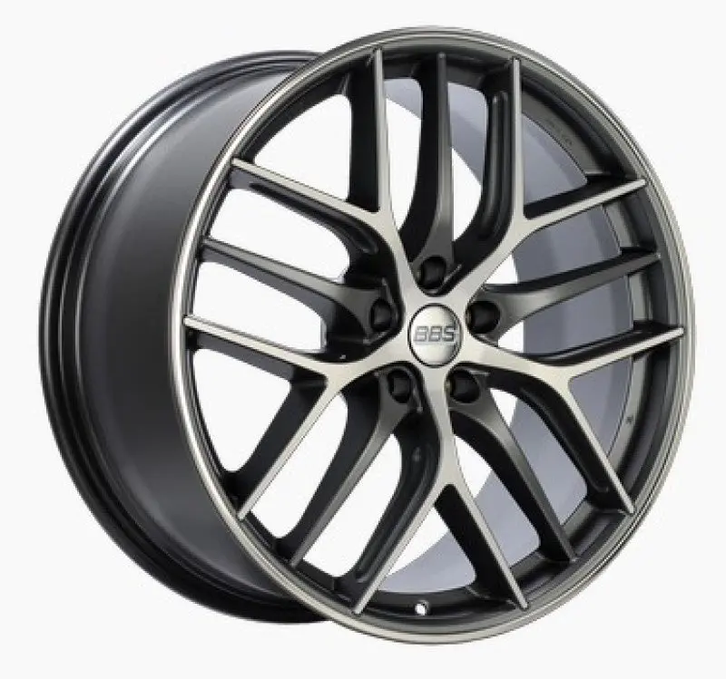 Bbs Cc-R Forged Alloy Wheel – 20X10.5", 5X114.3, +25Mm Offset, Satin Graphite With Diamond-Cut Face & Rim Protector 1