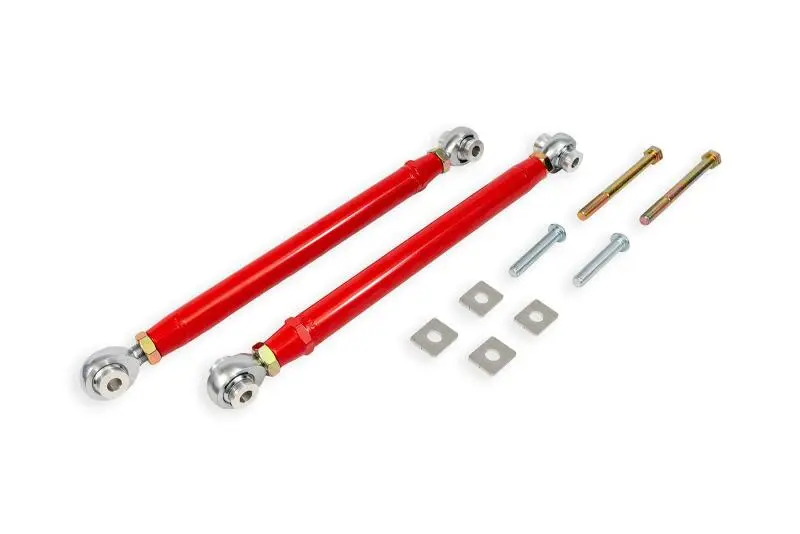 Bmr Adjustable Rear Toe Rods For 2015–2019 Cadillac Cts-V – Double-Adjustable, Red Finish 1