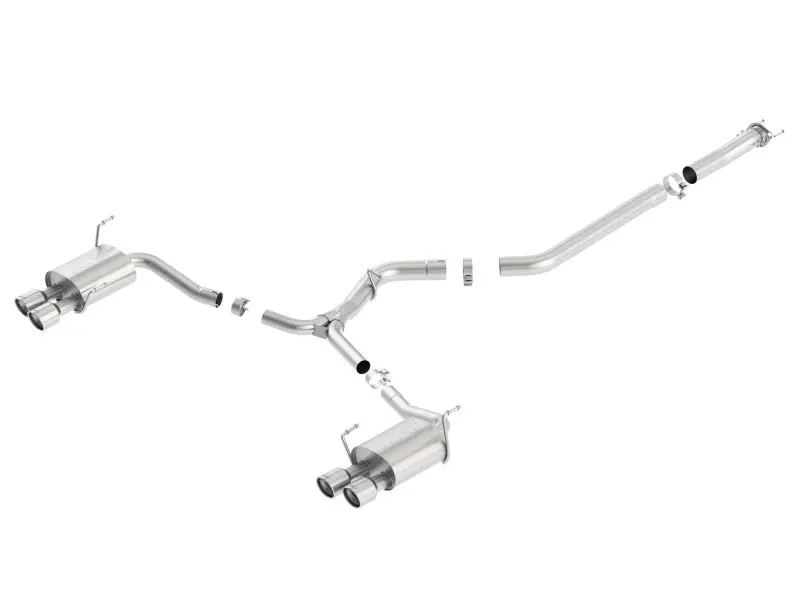 Borla S-Type Quad-Tip Cat-Back Exhaust For 2015–2016 Subaru Wrx And Sti 2.5L 1