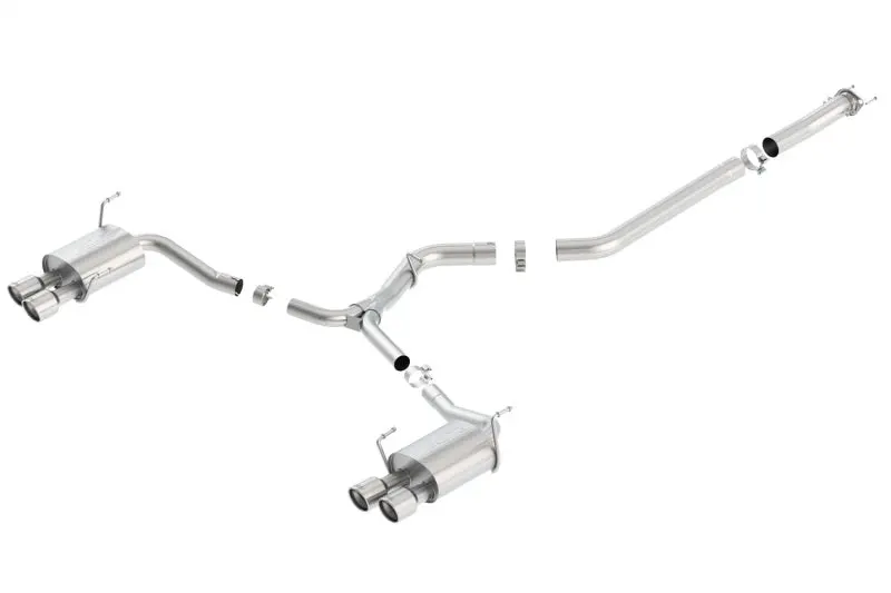 Borla S-Type Quad-Tip Cat-Back Exhaust For 2015–2016 Subaru Wrx And Sti 2.5L 2