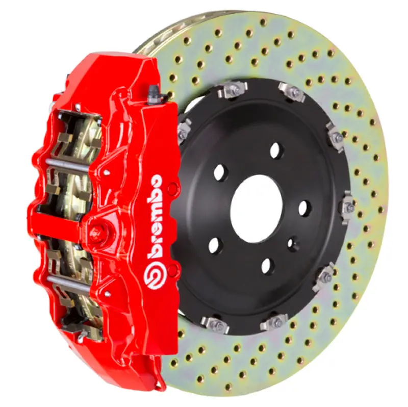 Brembo Gt Big Brake Kit – Front, 380X34Mm Drilled Rotors, 6-Piston Calipers, Red Finish (1993–1998 Supra) 1