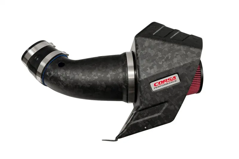 Corsa Carbon Fiber Cold Air Intake For 2020–2023 Dodge Durango Srt Hellcat – Drytech Forged Cf, Black Finish 1