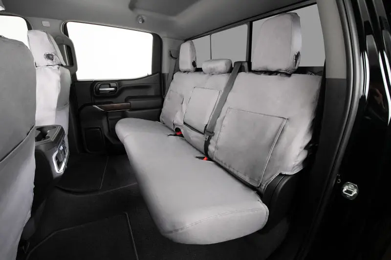 Covercraft Seatsaver Custom Second-Row Seat Covers For 2022 Jeep Wagoneer – Polycotton, Grey 1