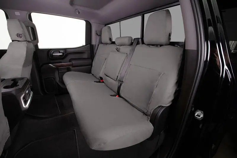 Covercraft Seatsaver Polycotton Seat Covers – Custom Fit For Second Row Of 2022–2024 Ford Maverick, Misty Grey 1