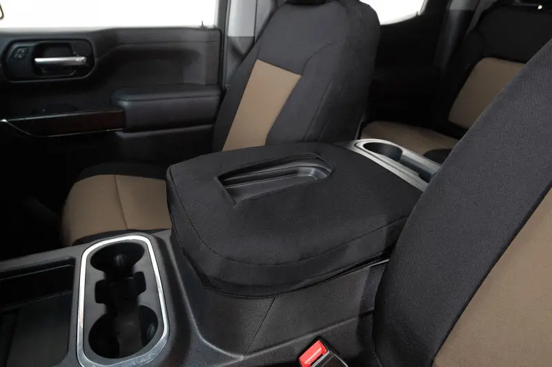 Covercraft Tan/Black Second-Row Seat Covers For 2019–2024 Honda Passport 1
