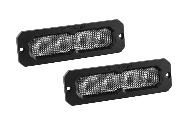Diode Dynamics Ss6 Sport White Flood Led Light Bar (Pair) – 6000K, Flush-Mount Rbl Design 1