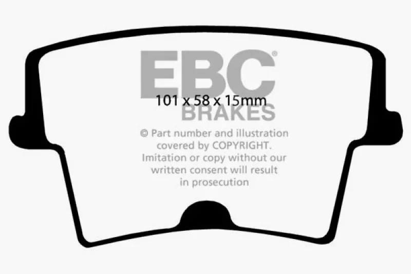 Ebc 05-10 Chrysler 300C 5.7 Yellowstuff Rear Brake Pads 1