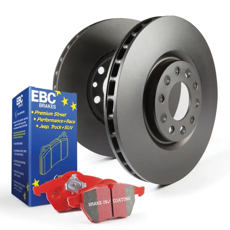 Ebc Redstuff Brake Pads And Rk Drilled & Slotted Rotors – S12 Series Kit 1