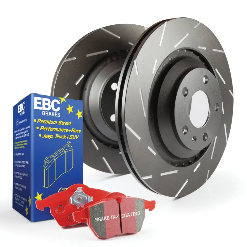 Ebc Redstuff S4 Brake Kit – High-Temp Pads + Usr Two-Piece Drilled Rotors 1