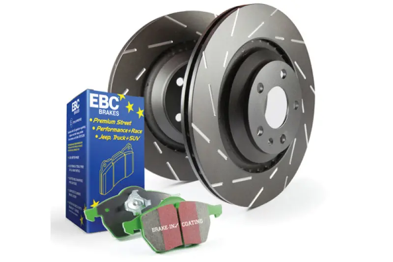 Ebc S2 Brake Upgrade Kit – Greenstuff Pads Paired With Usr Slotted Rotors 1