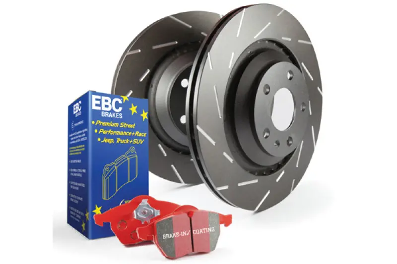 Ebc S4 Brake Kit – Redstuff Performance Pads With Usr Slotted Rotors 1