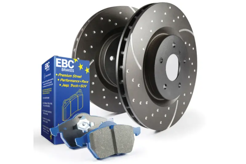 Ebc S6 Premium Brake Kit – Bluestuff Pads + Gd Drilled & Slotted Rotors 1