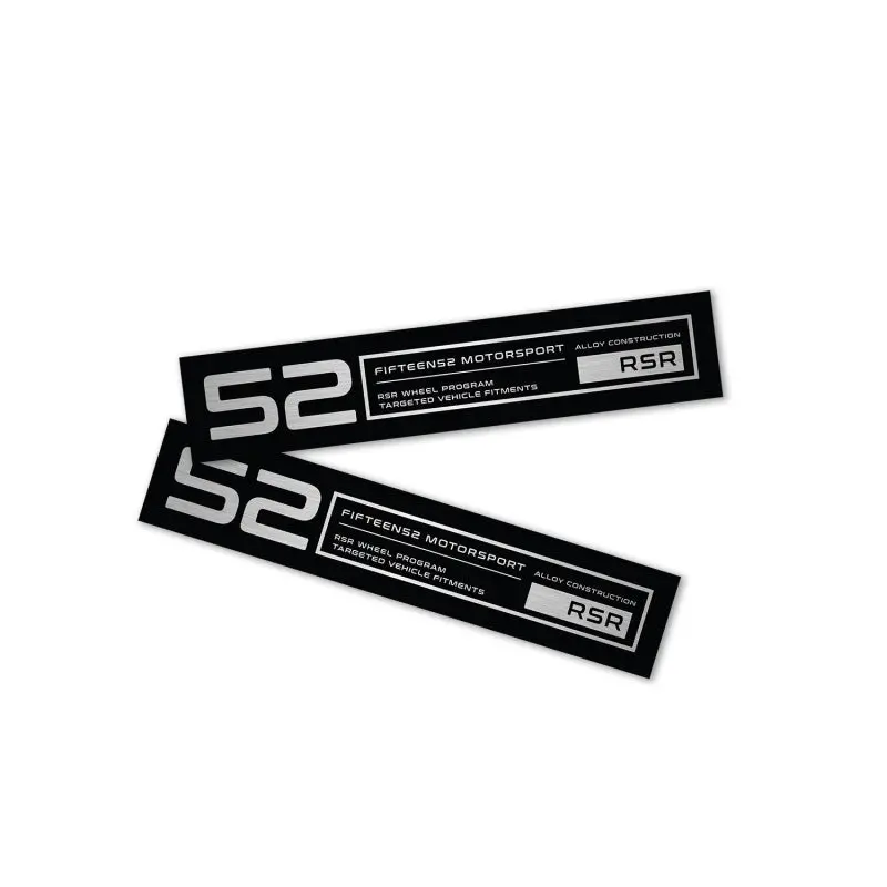 Fifteen52 Holeshot Rsr Wheel Lip Decals – Set Of Four In Matte Black 1