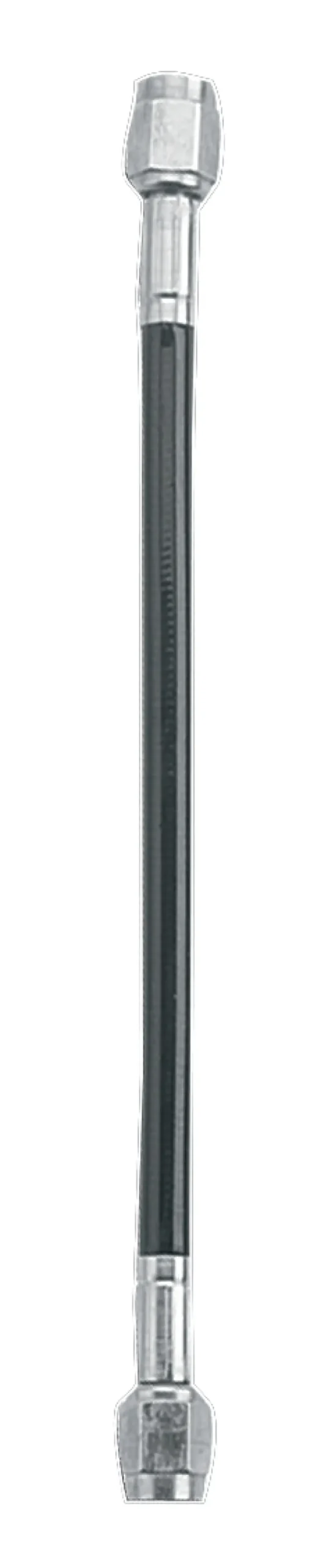 Fragola -3An Black Braided Stainless Steel Straight Fitting Hose Assembly – 14-Inch Length 1
