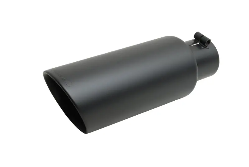 Gibson Dual-Wall Exhaust Tip – 4" Od, 3" Inlet, 12" Length, Black Ceramic Coating 1