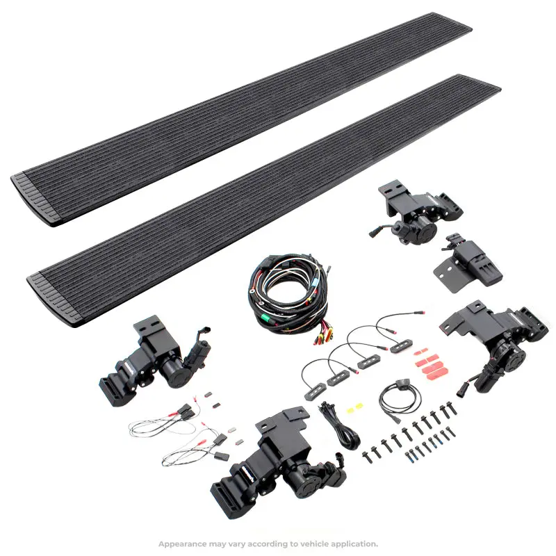 Go Rhino E1 Electric Running Boards For 2009–2014 Ford F-150 Supercab – Bedliner-Coated, 4-Door System 2