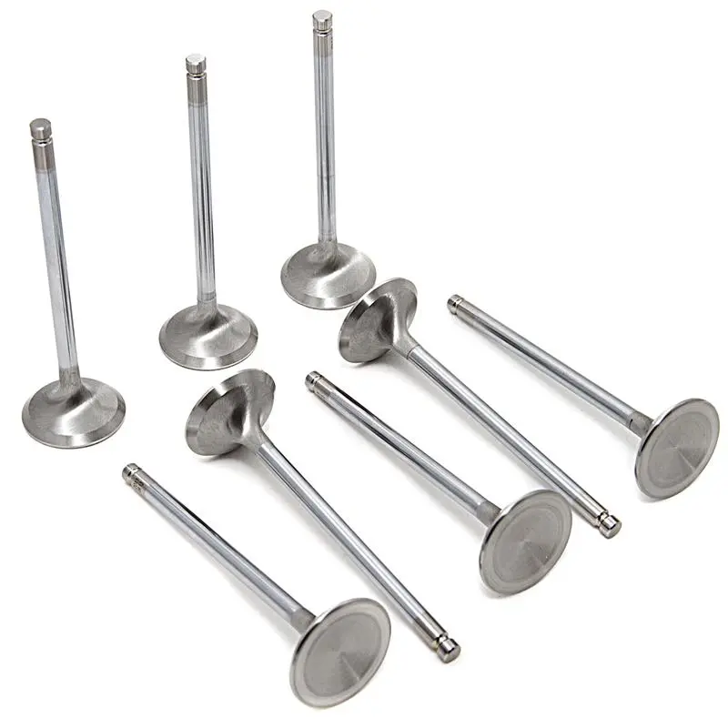 Gsc P-D 30Mm Chrome-Polished Exhaust Valve Set (12 Pcs) For Toyota 2Jz-Gte – +1Mm Head Upgrade 1