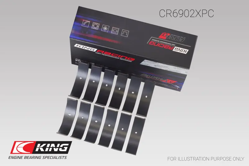 King Pmaxkote Rod Bearing Set For Nissan Vq35Hr / Vq37Vhr / Vr30Dtt – Oversize +.25Mm 1