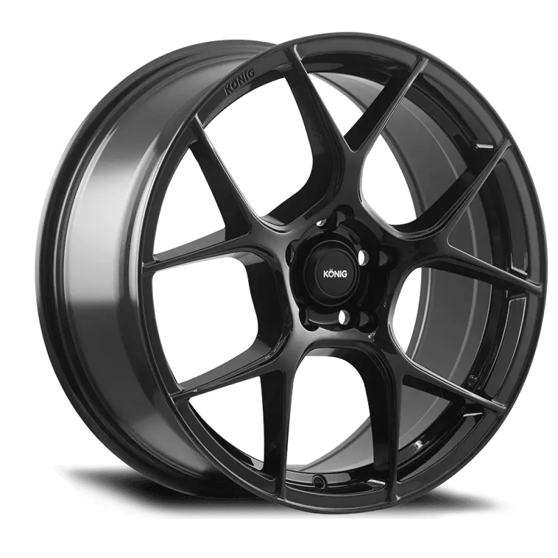 Konig Diverge Flow-Formed Alloy Wheel: 20X8.5", 5X114.3Mm Bolt Pattern, +43Mm Offset, Gloss Black Finish 1