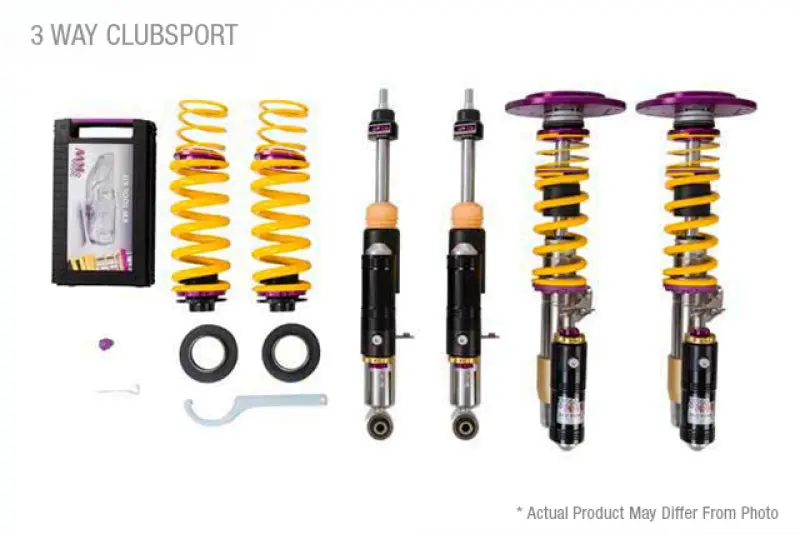 Kw Clubsport 3-Way Coilover Kit For Porsche 911 Gt2 Rs (991.2), Excludes Oem Nose Lift System 1