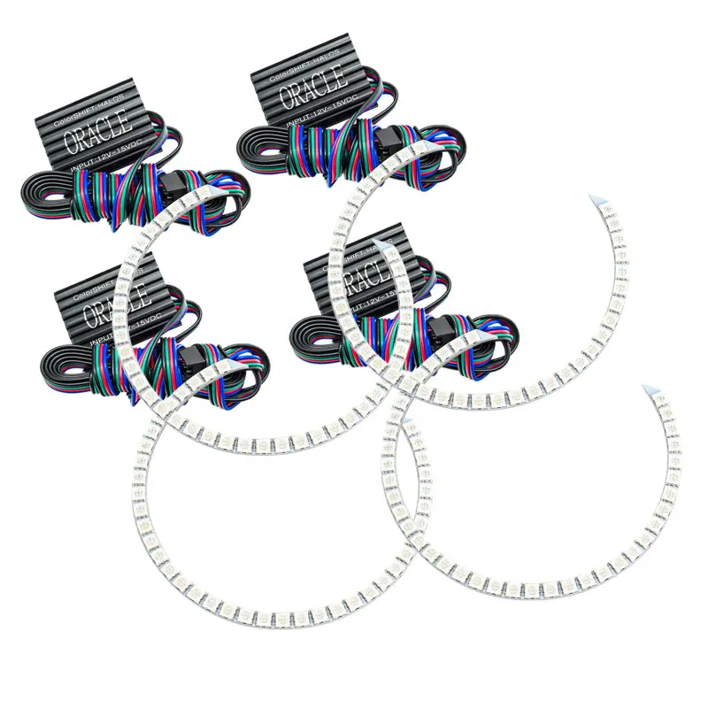 Oracle Lighting Colorshift Halo Kit For 2006–2010 Jeep Commander – Plug-And-Play Led Ring Assembly (Controller Not Included) 1